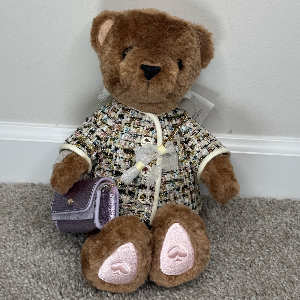 NWT Kate Spade Oh What Fun 3D Katey Teddy Bear Crossbody Holiday Edition 2024 - Picture 5 of 12